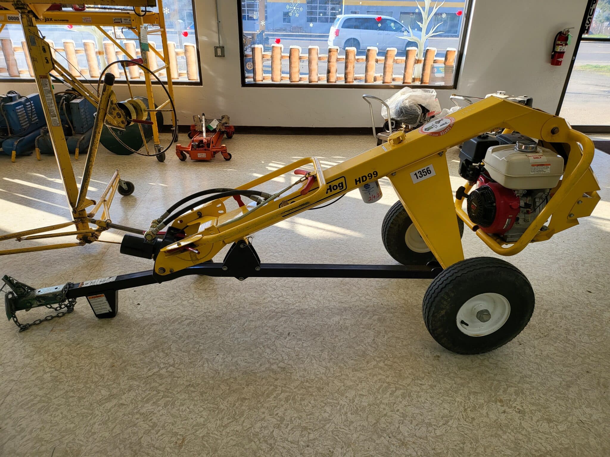 Auger, 1 Man, Hydraulic, Towable Allen Rental Tools & Equipment